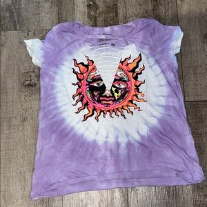 Torrid Sublime Lavender Tie-Dye Sunburst Tee